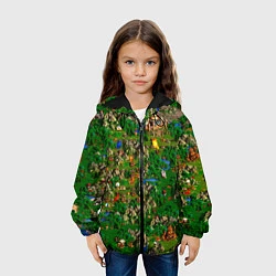 Куртка с капюшоном детская Карта из Героев 3, цвет: 3D-черный — фото 2
