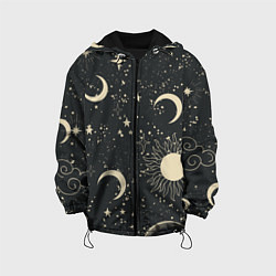 Детская куртка Звёздная карта с лунами и солнцем