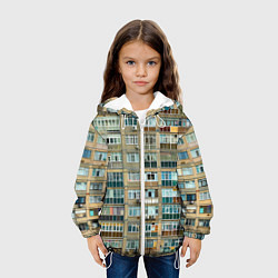 Куртка с капюшоном детская Панельный дом, цвет: 3D-белый — фото 2