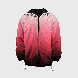 Детская куртка Градиент розово-чёрный брызги