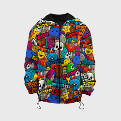 Куртка с капюшоном детская Dream love party, цвет: 3D-черный