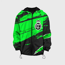 Куртка с капюшоном детская Real Madrid sport green, цвет: 3D-черный