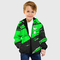 Куртка с капюшоном детская Tottenham sport green, цвет: 3D-черный — фото 2