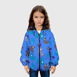 Куртка с капюшоном детская Кусака ПакМан паттерн, цвет: 3D-черный — фото 2