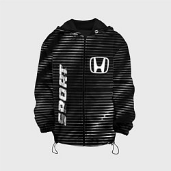 Куртка с капюшоном детская Honda sport metal, цвет: 3D-черный