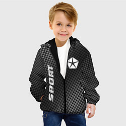 Куртка с капюшоном детская Jeep sport carbon, цвет: 3D-черный — фото 2