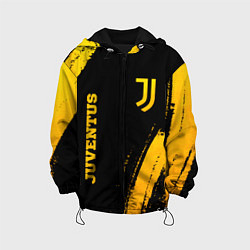 Куртка с капюшоном детская Juventus - gold gradient вертикально, цвет: 3D-черный