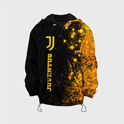 Куртка с капюшоном детская Juventus - gold gradient по-вертикали, цвет: 3D-черный