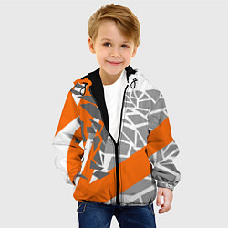 Куртка с капюшоном детская Racing texture, цвет: 3D-черный — фото 2