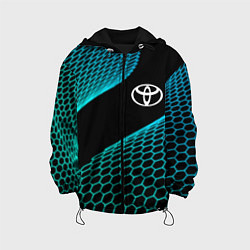 Куртка с капюшоном детская Toyota electro hexagon, цвет: 3D-черный
