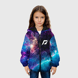 Куртка с капюшоном детская Need for Speed space game, цвет: 3D-черный — фото 2