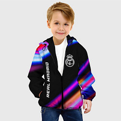 Куртка с капюшоном детская Real Madrid speed game lights, цвет: 3D-черный — фото 2