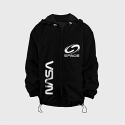 Детская куртка Nasa space logo white