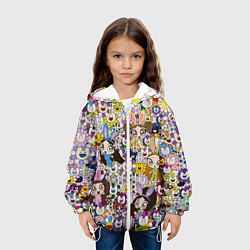 Куртка с капюшоном детская Right now NewJeans and Takashi Murakami, цвет: 3D-белый — фото 2