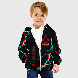 Куртка с капюшоном детская Assassins Creed strom, цвет: 3D-белый — фото 2