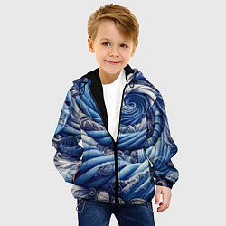 Куртка с капюшоном детская Denim funnel - fashion trend, цвет: 3D-черный — фото 2