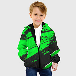 Куртка с капюшоном детская Exeed sport green, цвет: 3D-черный — фото 2