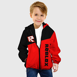 Куртка с капюшоном детская Roblox geometry red, цвет: 3D-черный — фото 2