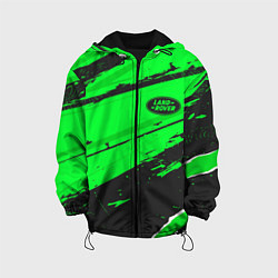 Куртка с капюшоном детская Land Rover sport green, цвет: 3D-черный