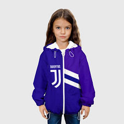 Куртка с капюшоном детская Juventus sport geometry line, цвет: 3D-белый — фото 2