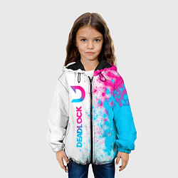 Куртка с капюшоном детская Deadlock neon gradient style по-вертикали, цвет: 3D-черный — фото 2