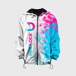 Детская куртка Deadlock neon gradient style по-вертикали