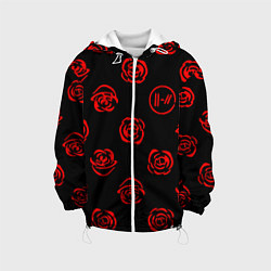 Детская куртка Twenty one pilots rose pattern