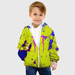 Куртка с капюшоном детская Monster energy краски, цвет: 3D-белый — фото 2