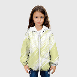 Куртка с капюшоном детская The color is white and yellow, цвет: 3D-белый — фото 2