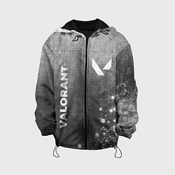 Куртка с капюшоном детская Valorant - grey gradient вертикально, цвет: 3D-черный