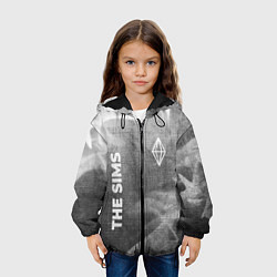 Куртка с капюшоном детская The Sims - grey gradient вертикально, цвет: 3D-черный — фото 2