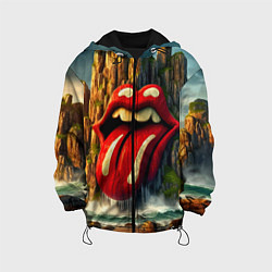 Куртка с капюшоном детская Rolling Stones - sea rocks, цвет: 3D-черный