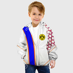 Куртка с капюшоном детская Borussia geometry sport, цвет: 3D-белый — фото 2