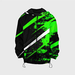 Детская куртка Color black and green