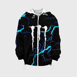 Детская куртка Monster energy неоновые молнии