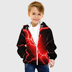 Куртка с капюшоном детская Lightning, цвет: 3D-белый — фото 2