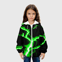 Куртка с капюшоном детская Разлом, цвет: 3D-белый — фото 2
