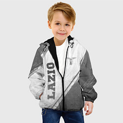 Куртка с капюшоном детская Lazio - white gradient вертикально, цвет: 3D-черный — фото 2