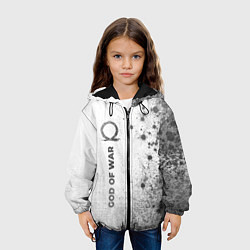 Куртка с капюшоном детская God of War - white gradient по-вертикали, цвет: 3D-черный — фото 2