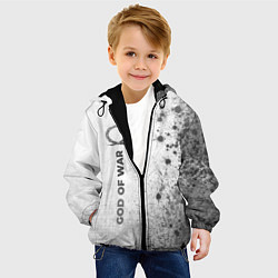Куртка с капюшоном детская God of War - white gradient по-вертикали, цвет: 3D-черный — фото 2