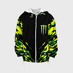 Детская куртка Monster energy кислотная геометрия