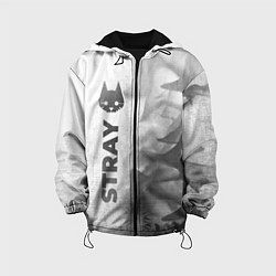 Куртка с капюшоном детская Stray - white gradient по-вертикали, цвет: 3D-черный
