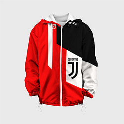 Куртка с капюшоном детская Juventus sport geometry, цвет: 3D-белый