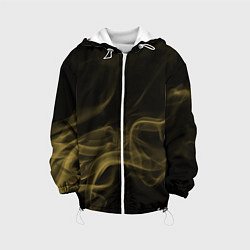 Куртка с капюшоном детская Color smoke yellow, цвет: 3D-белый
