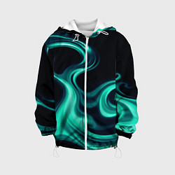 Детская куртка Color turquoise black