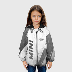 Куртка с капюшоном детская Mini - white gradient вертикально, цвет: 3D-черный — фото 2