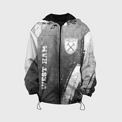 Детская куртка West Ham - grey gradient вертикально