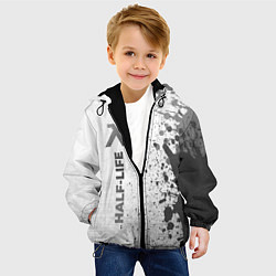 Куртка с капюшоном детская Half-Life - white gradient по-вертикали, цвет: 3D-черный — фото 2
