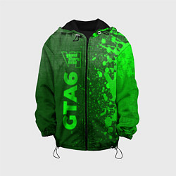 Детская куртка GTA6 - green gradient по-вертикали