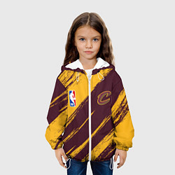 Куртка с капюшоном детская Кливленд Кавальерс - команда НБА, цвет: 3D-белый — фото 2